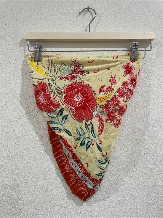 Free People Tops - Free People Floral Bandana Scarf Yellow Red Festival European Summer Boho Travel